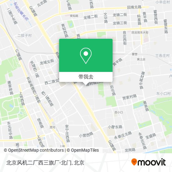 北京风机二厂西三旗厂-北门地图
