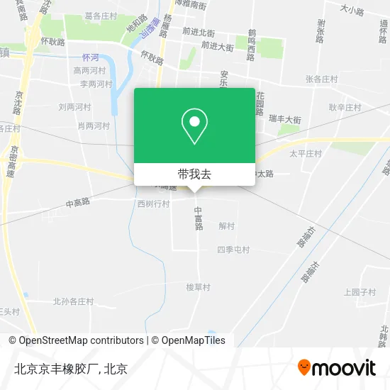 北京京丰橡胶厂地图