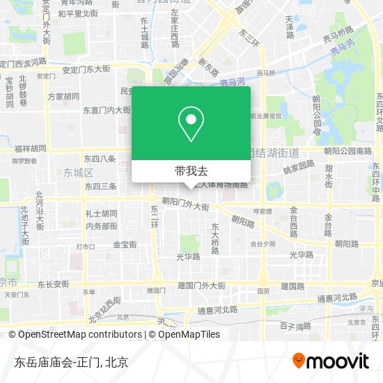 东岳庙庙会-正门地图