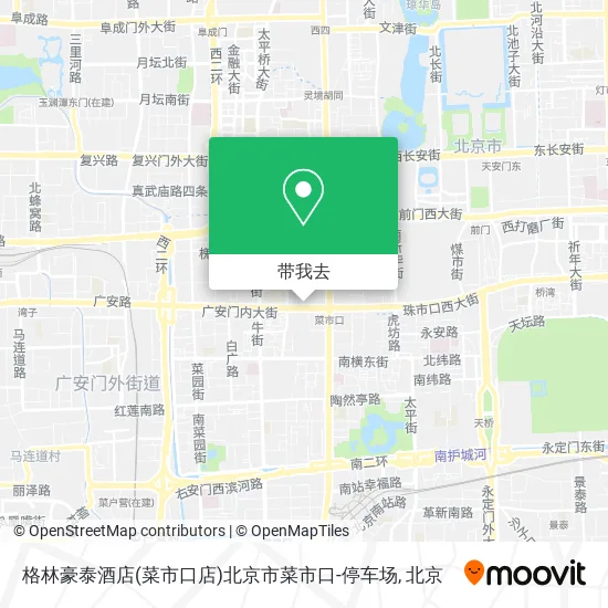 格林豪泰酒店(菜市口店)北京市菜市口-停车场地图