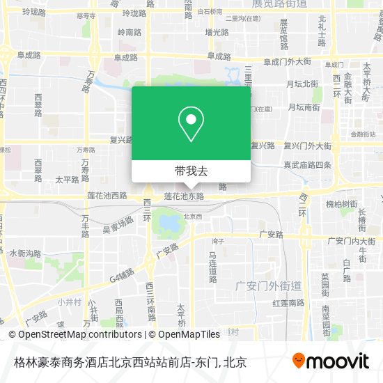 格林豪泰商务酒店北京西站站前店-东门地图