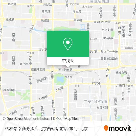 格林豪泰商务酒店北京西站站前店-东门地图
