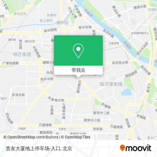 贵友大厦地上停车场-入口地图