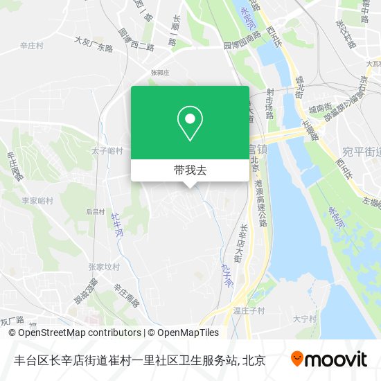 丰台区长辛店街道崔村一里社区卫生服务站地图