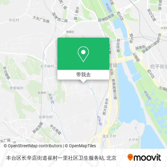 丰台区长辛店街道崔村一里社区卫生服务站地图