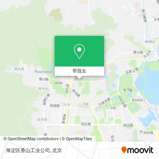 海淀区香山工业公司地图