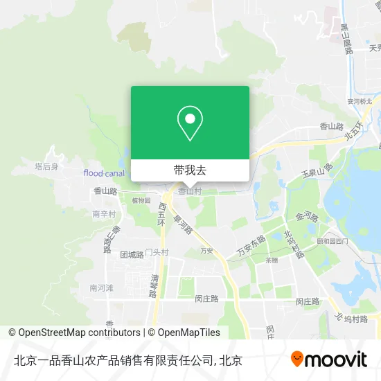 北京一品香山农产品销售有限责任公司地图