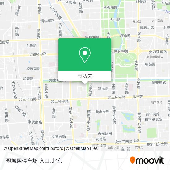 冠城园停车场-入口地图