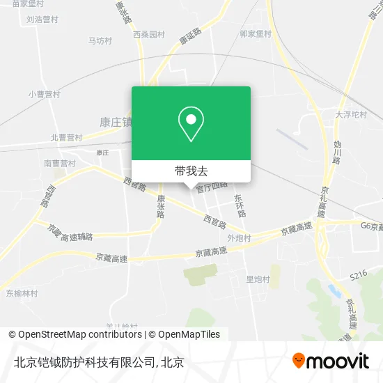 北京铠钺防护科技有限公司地图