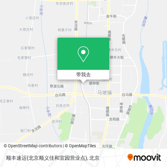 顺丰速运(北京顺义佳和宜园营业点)地图