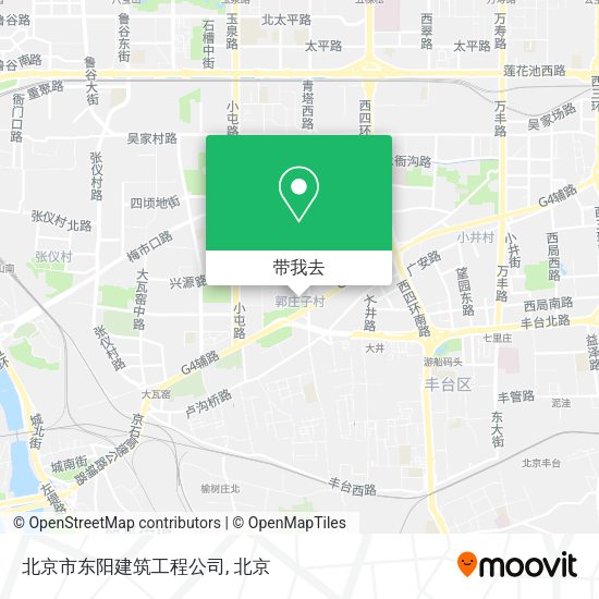 北京市东阳建筑工程公司地图