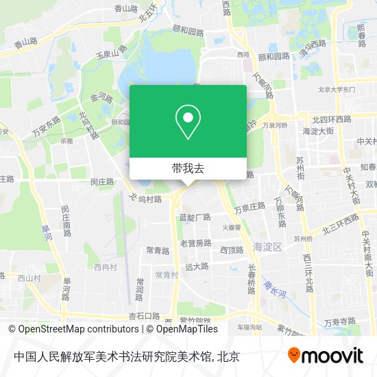 中国人民解放军美术书法研究院美术馆地图