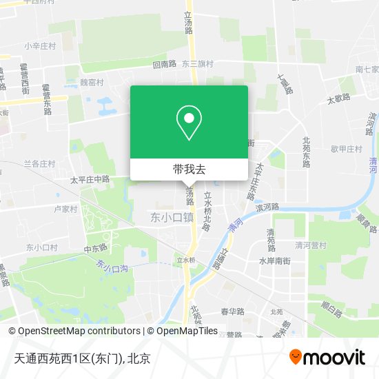天通西苑西1区(东门)地图