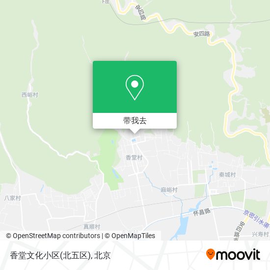 香堂文化小区(北五区)地图