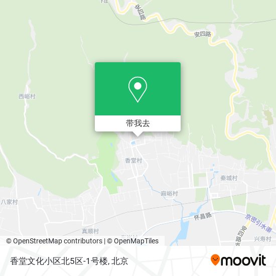 香堂文化小区北5区-1号楼地图