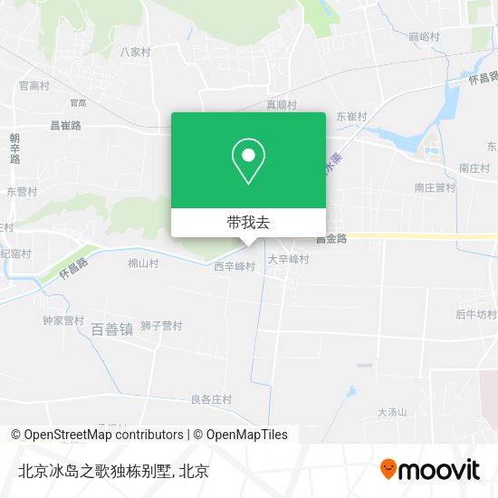 北京冰岛之歌独栋别墅地图
