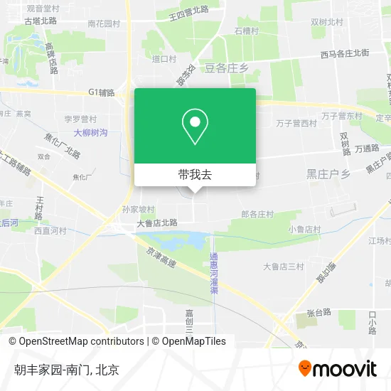 朝丰家园-南门地图
