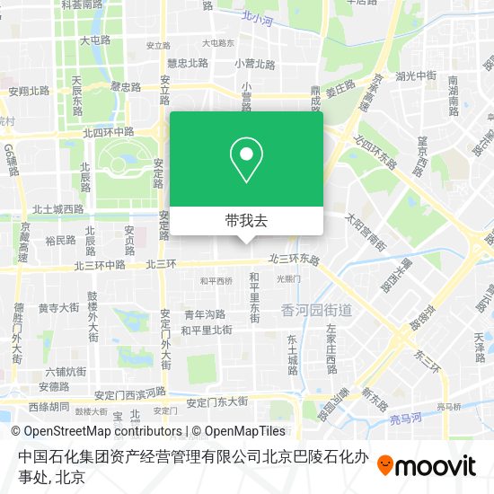中国石化集团资产经营管理有限公司北京巴陵石化办事处地图