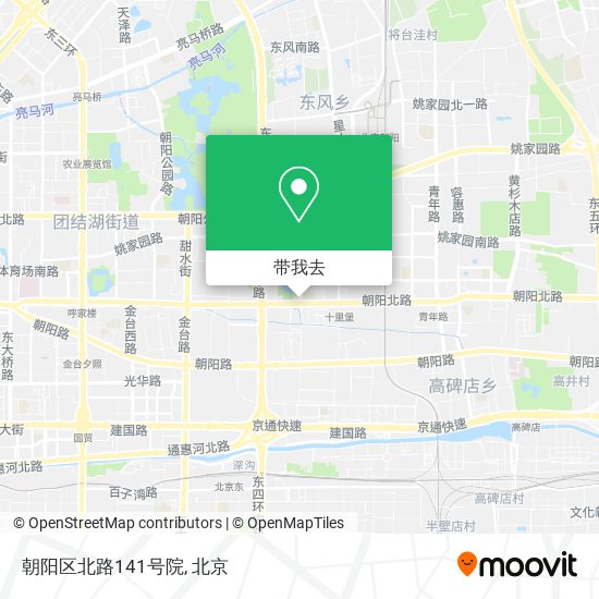 朝阳区北路141号院地图