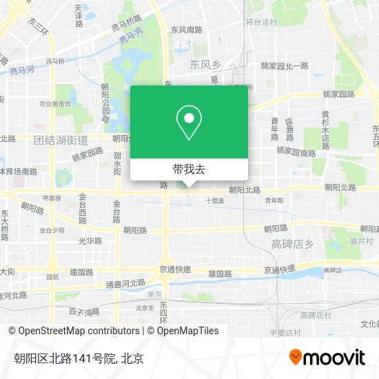 朝阳区北路141号院地图