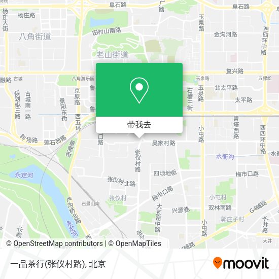 一品茶行(张仪村路)地图