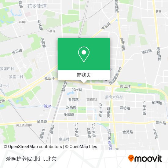 爱晚护养院-北门地图
