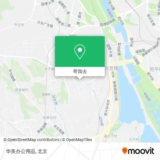 华美办公用品地图