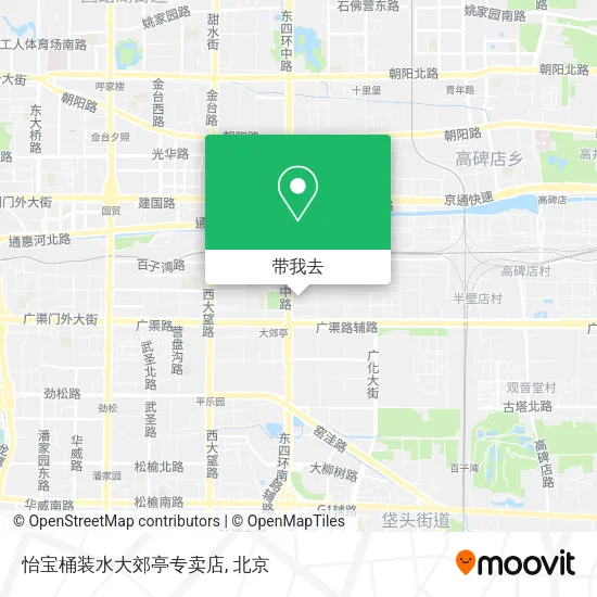 怡宝桶装水大郊亭专卖店地图