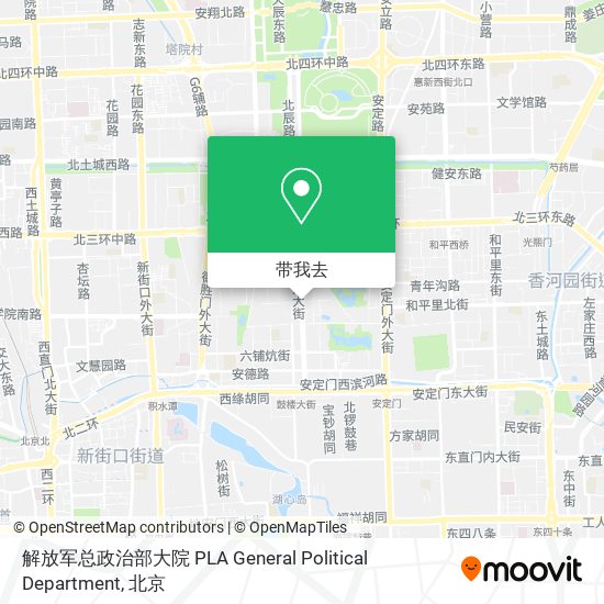 解放军总政治部大院 PLA General Political Department地图