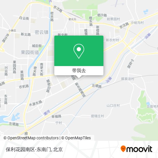 保利花园南区-东南门地图