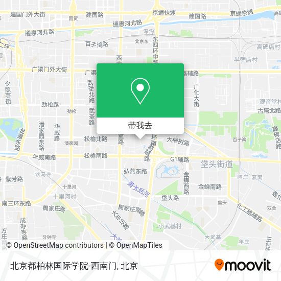 北京都柏林国际学院-西南门地图