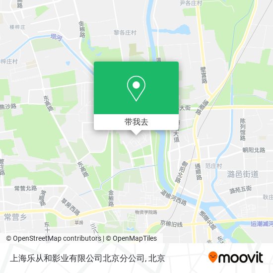上海乐从和影业有限公司北京分公司地图