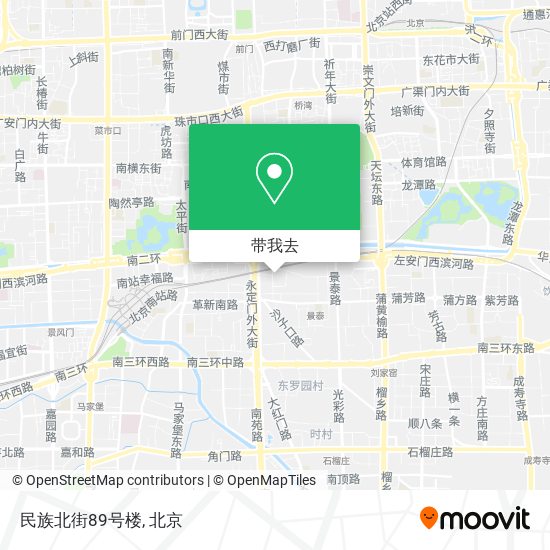民族北街89号楼地图