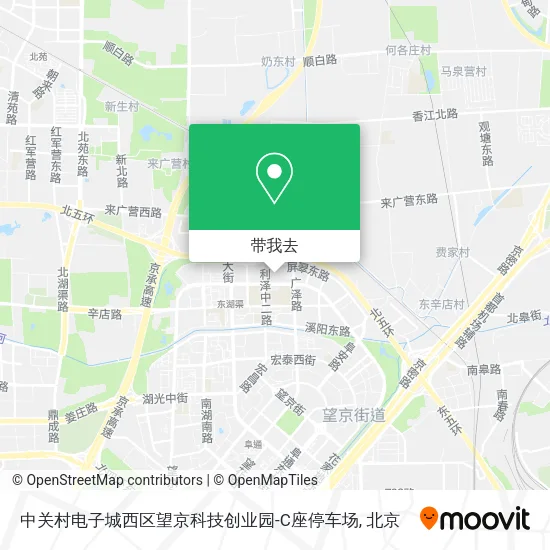 中关村电子城西区望京科技创业园-C座停车场地图