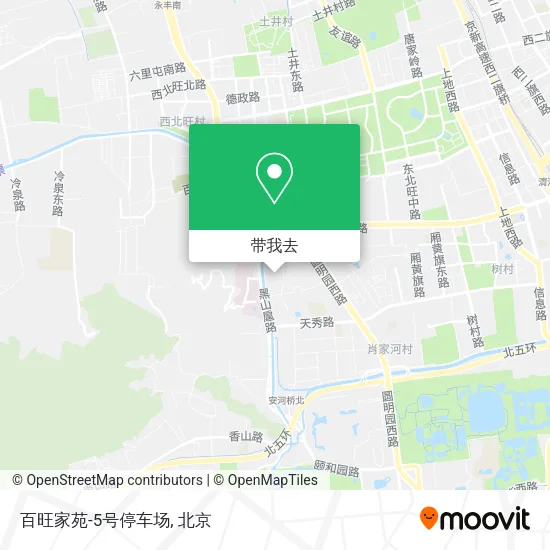 百旺家苑-5号停车场地图