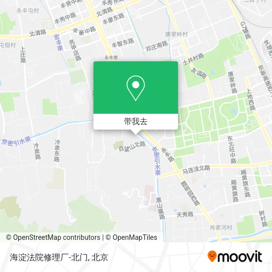海淀法院修理厂-北门地图
