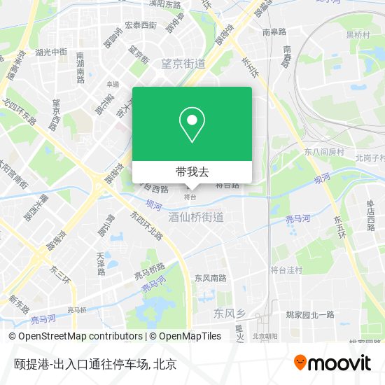 颐提港-出入口通往停车场地图