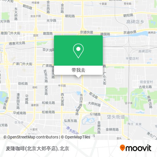 麦隆咖啡(北京大郊亭店)地图