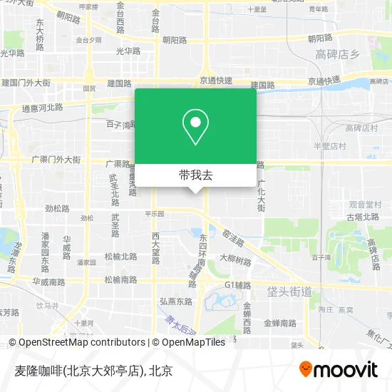 麦隆咖啡(北京大郊亭店)地图