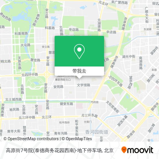 高原街7号院(泰德商务花园西南)-地下停车场地图