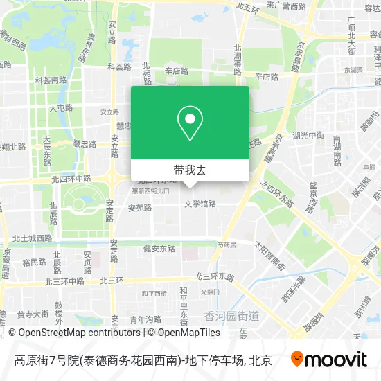 高原街7号院(泰德商务花园西南)-地下停车场地图