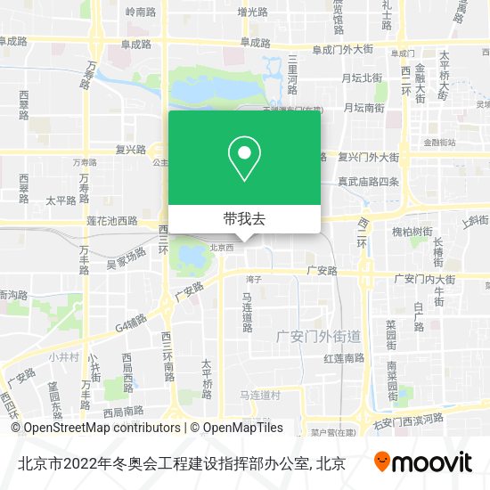 北京市2022年冬奥会工程建设指挥部办公室地图