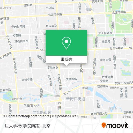 巨人学校(学院南路)地图