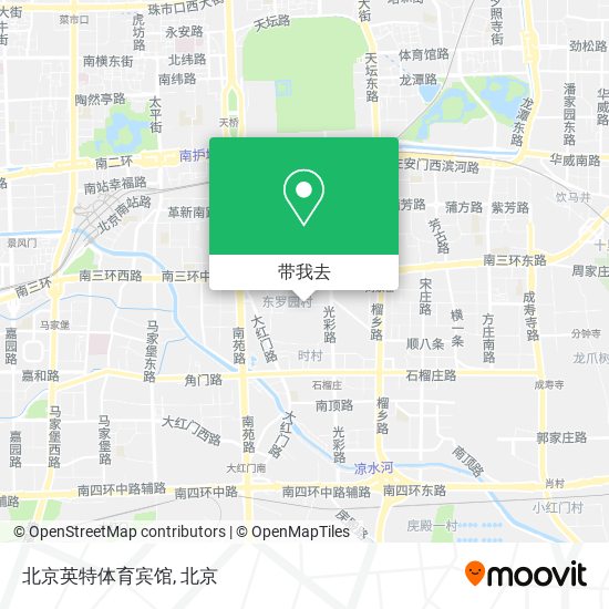 北京英特体育宾馆地图
