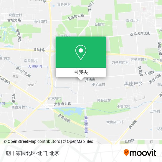 朝丰家园北区-北门地图