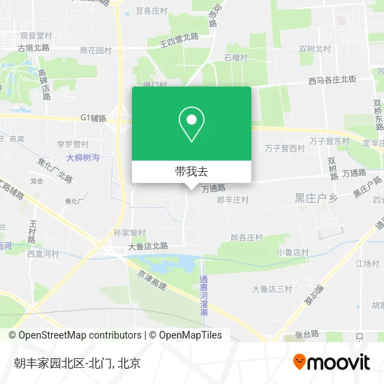 朝丰家园北区-北门地图