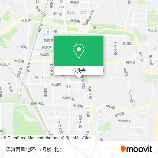 滨河西里北区-17号楼地图