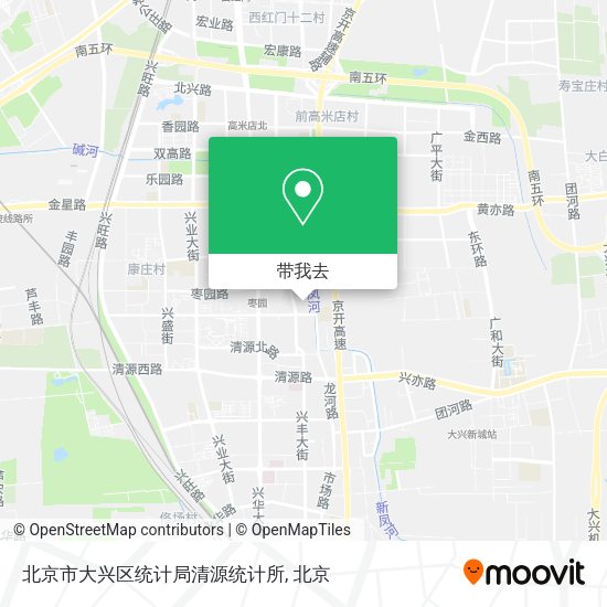 北京市大兴区统计局清源统计所地图