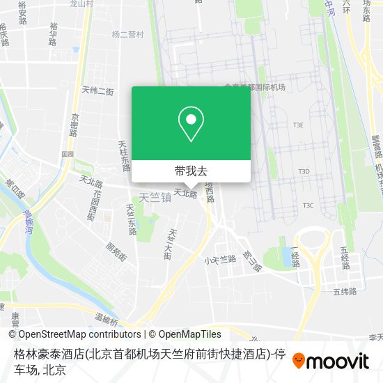 格林豪泰酒店(北京首都机场天竺府前街快捷酒店)-停车场地图