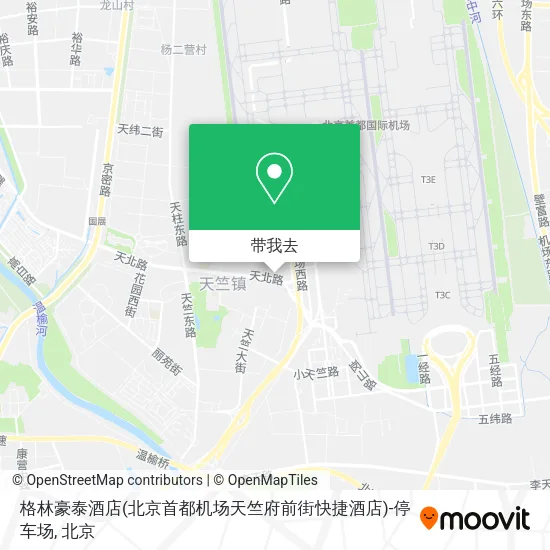 格林豪泰酒店(北京首都机场天竺府前街快捷酒店)-停车场地图